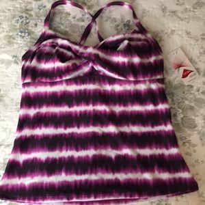 Athleta tankini swim top with underwire NWT size 36 B/C